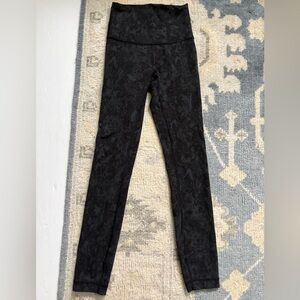 Lululemon Athletica Black Patterned Leggings